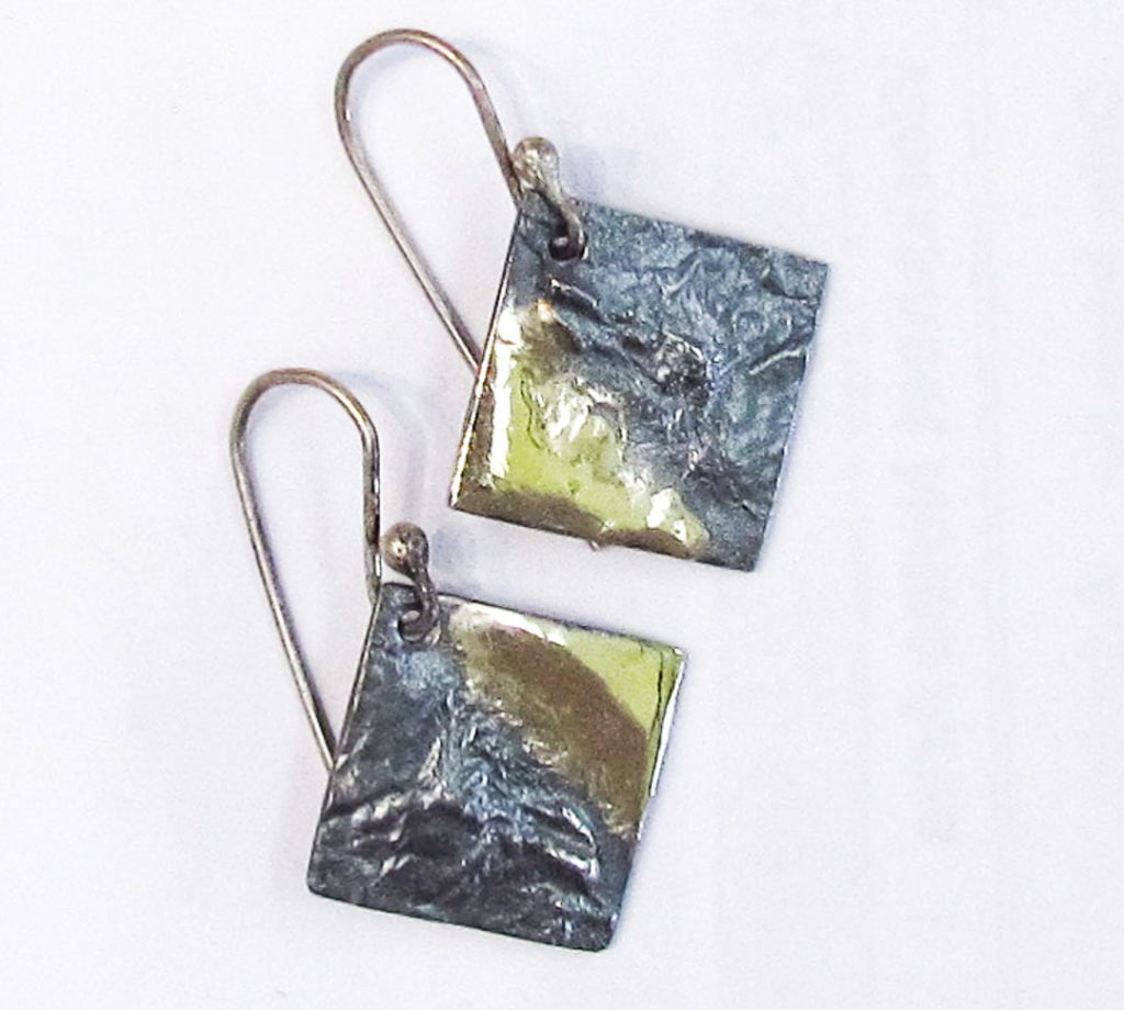 Sterling Silver and Gold Earrings